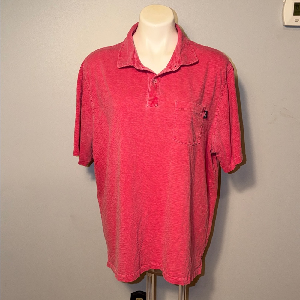 Vineyard Vines men’s Island Polo Short Sleeve Shirt. Size X-large. Salmon pink.